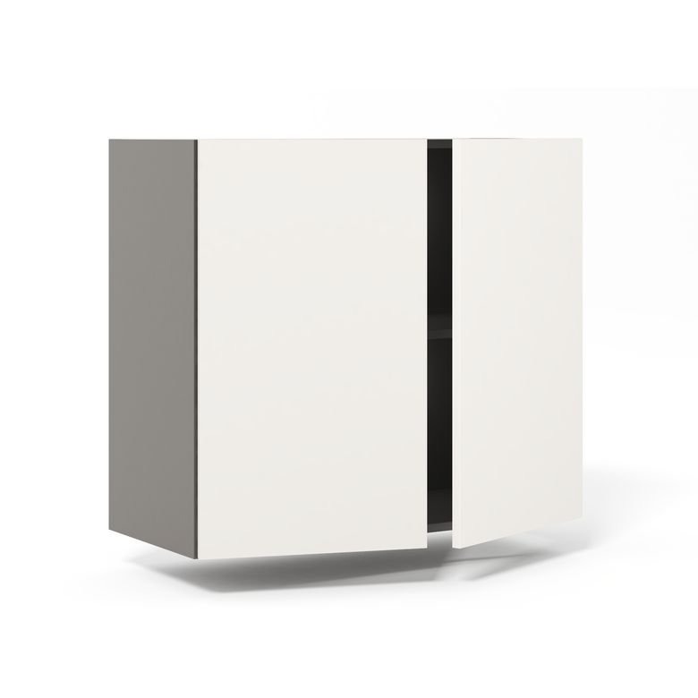 Meuble haut de rangement de cuisine 2 portes, 1 tablette