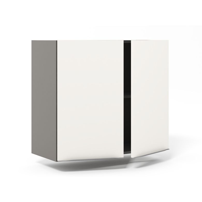 Meuble haut de rangement de cuisine 2 portes, 1 tablette