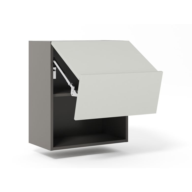 Meuble haut de cuisine 2 portes pliantes, 1 tablette