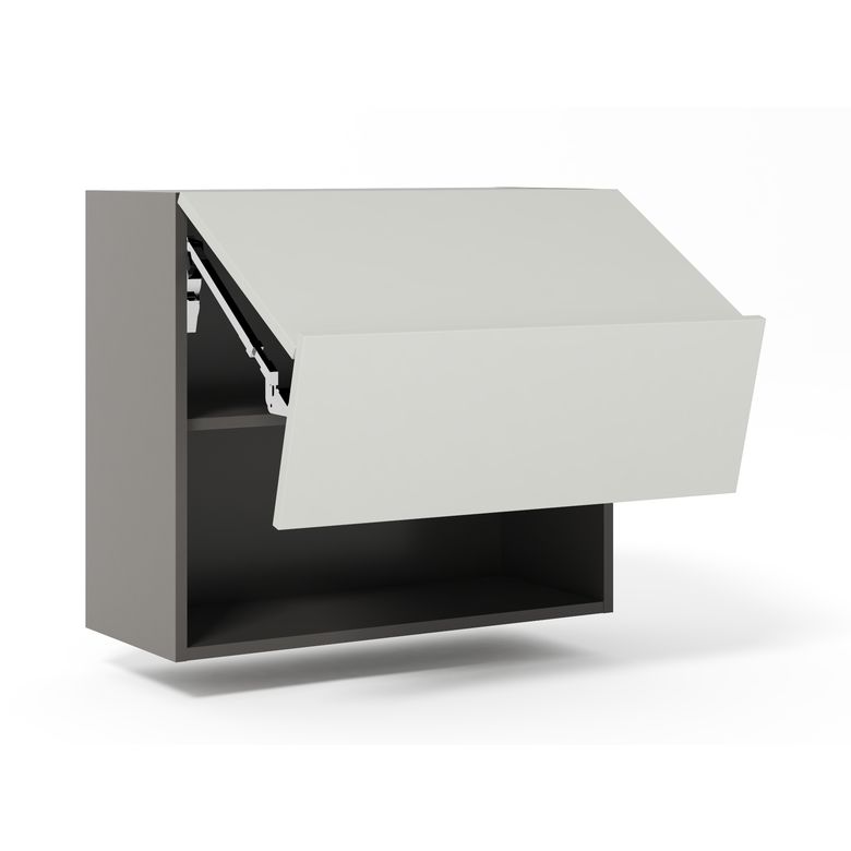 Meuble haut de cuisine 2 portes pliantes, 1 tablette