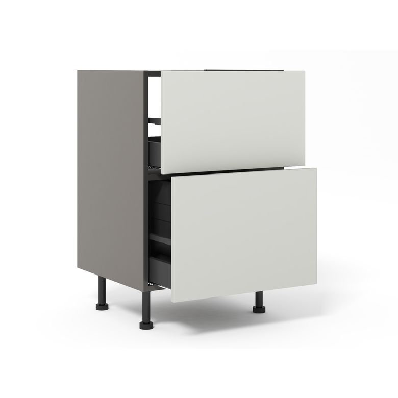 Sous évier tri sélectif duo Agile gris lumière H92xL60xP63 Main Image
