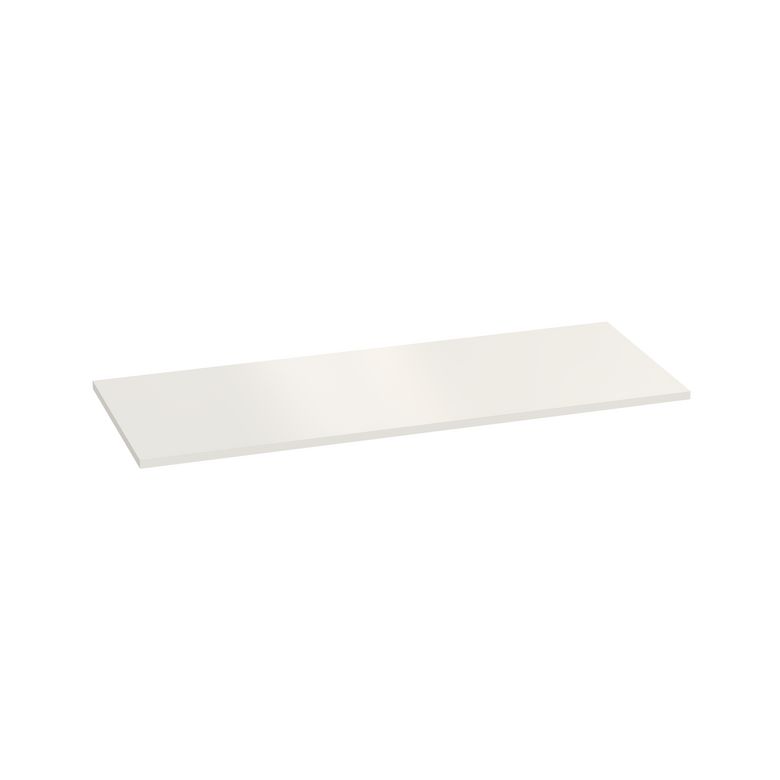Plan de toilette mélaminé décor uni blanc FORMEO