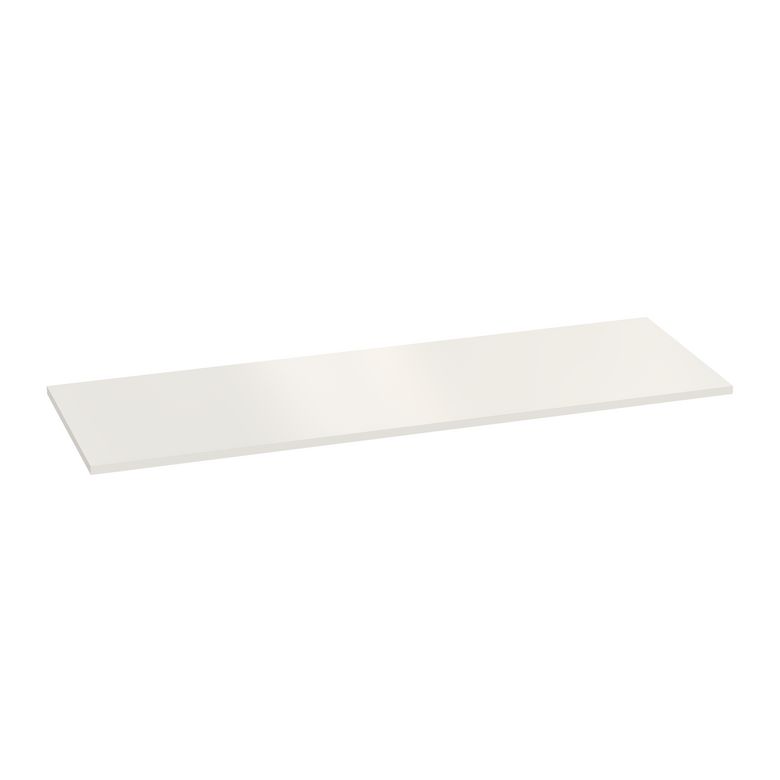 Plan de toilette mélaminé décor uni blanc FORMEO