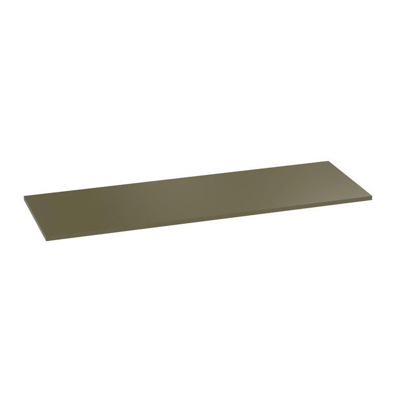 Plan de toilette mélaminé décor uni olive FORMEO
