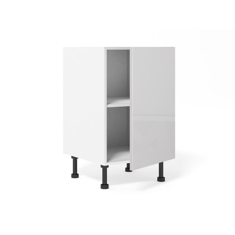 Meuble bas de rangement grande largeur 1 porte, 1 tablette