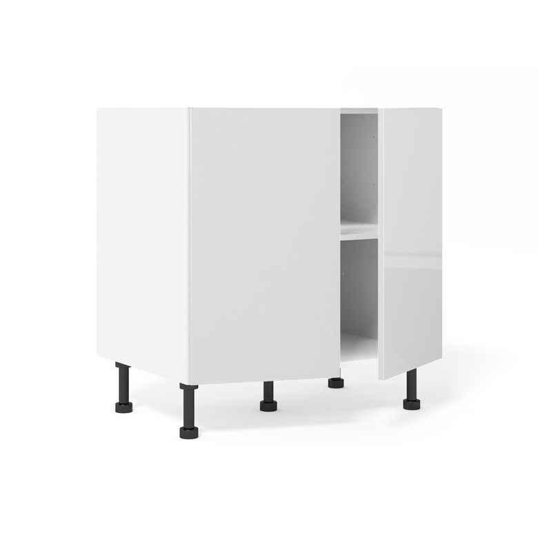 Meuble bas de rangement de cuisine 2 portes, 1 tablettes
