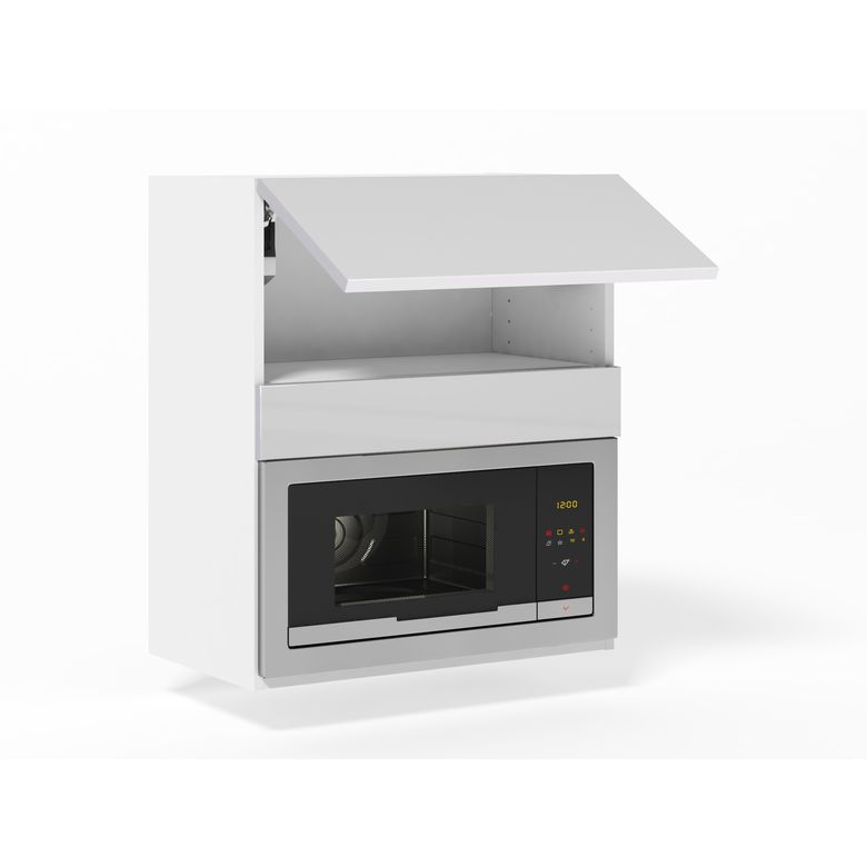 Meuble haut de cuisine pour micro-ondes, 1 abattant