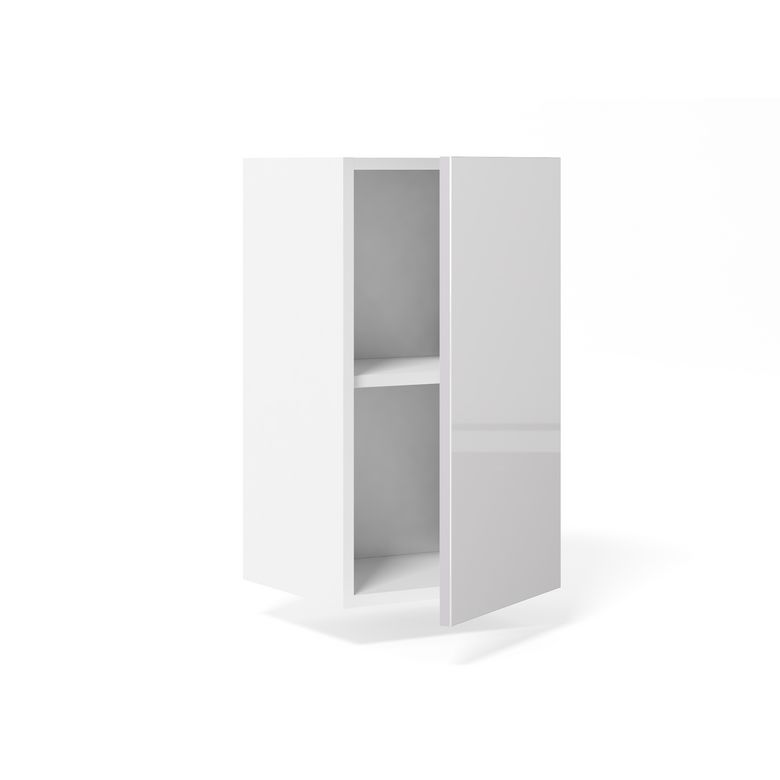 Meuble haut de rangement H.77 cm petite largeur 1 porte, 1 tablette