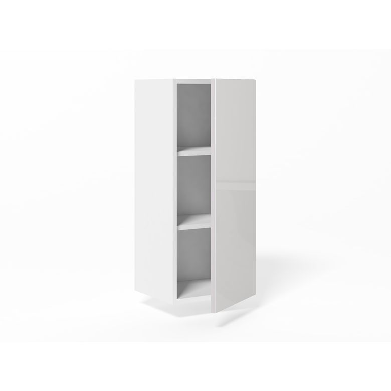 Meuble haut de rangement H.91 cm - 1 porte, 2 tablettes