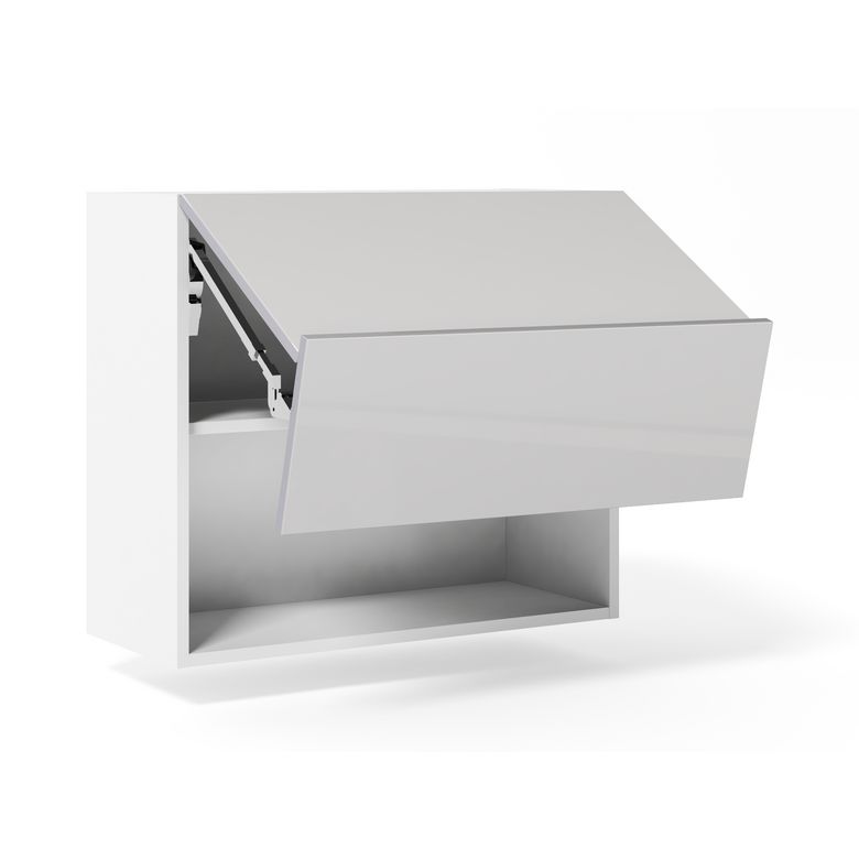 Meuble haut de cuisine 2 portes pliantes, 1 tablette