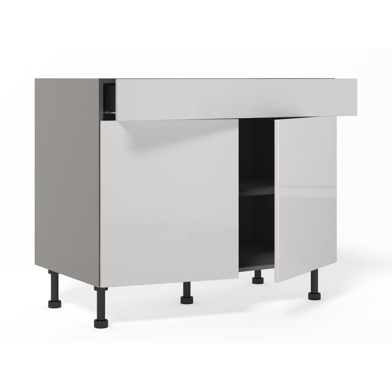 Meuble bas 1 casserolier + 2 tiroirs