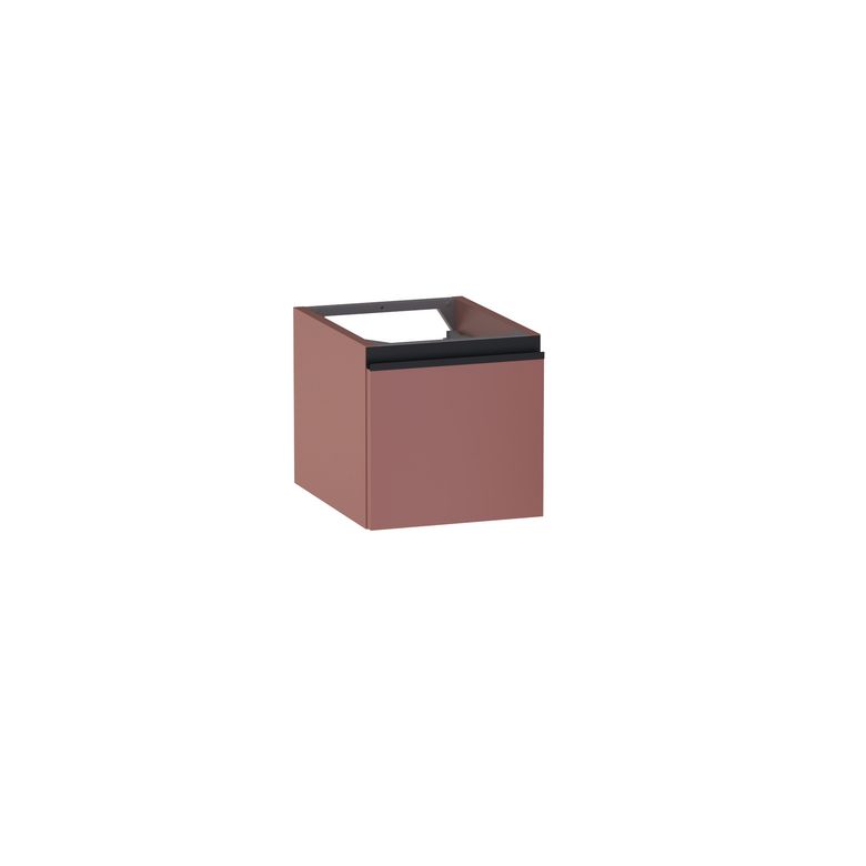 Meuble complément sous-vasque gain de place H.30 cm, 1 porte, décor uni FORMEO