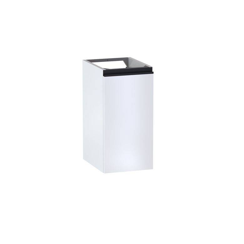 Meuble complément sous-vasque gain de place H.60 cm, 1 porte, décor uni FORMEO