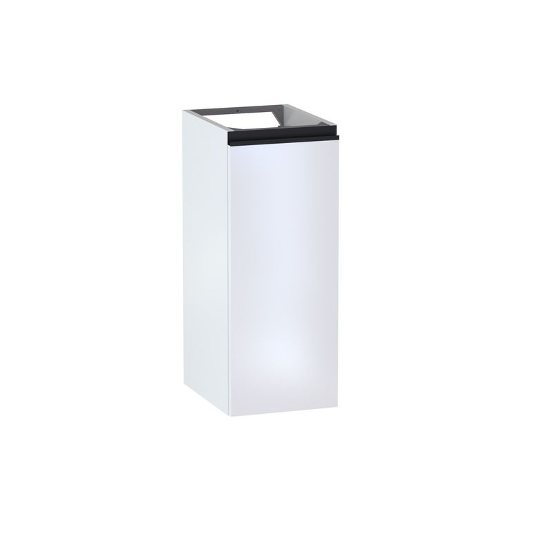 Meuble complément sous-vasque gain de place H.75 cm, 1 porte, décor uni FORMEO