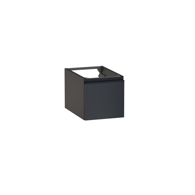 Meuble complément sous-vasque, H.30 cm, 1 porte, décor verni laqué FORMEO