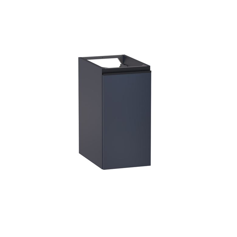 Meuble complément sous-vasque, H.60 cm, 1 porte, décor verni laqué FORMEO