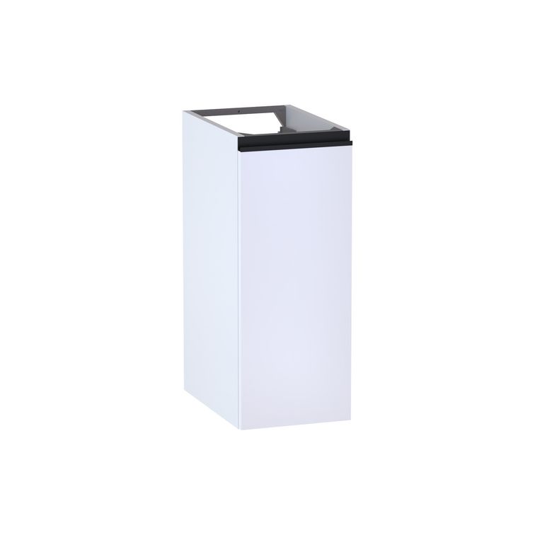 Meuble complément sous-vasque, H.75 cm, 1 porte, décor verni laqué FORMEO