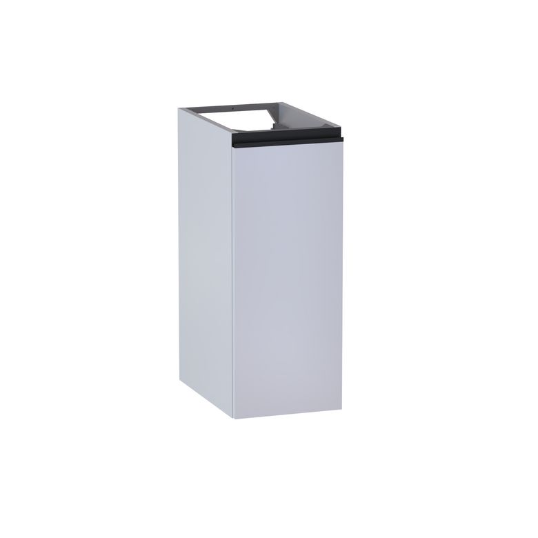 Meuble complément sous-vasque, H.75 cm, 1 porte, décor verni laqué FORMEO
