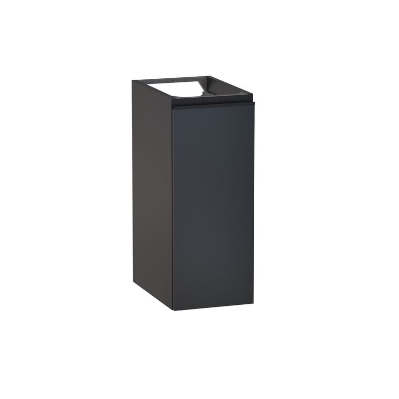Meuble complément sous-vasque, H.75 cm, 1 porte, décor verni laqué FORMEO