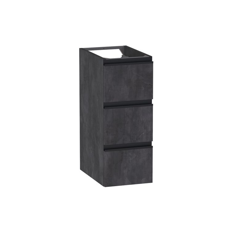 Meuble complément sous-vasque, 3 tiroirs, décor naturel FORMEO