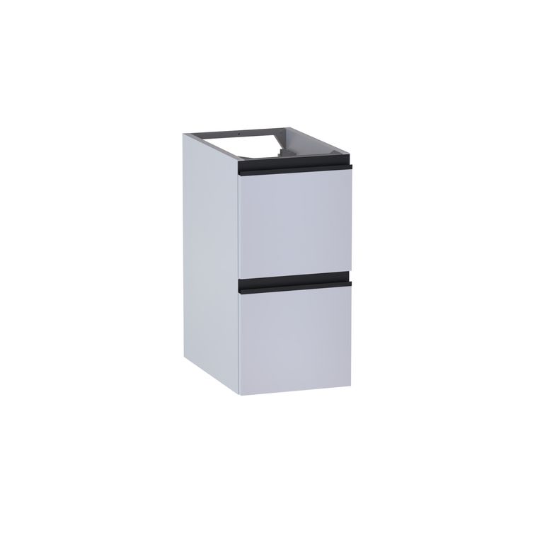 Meuble complément sous-vasque, 2 tiroirs, décor verni laqué FORMEO