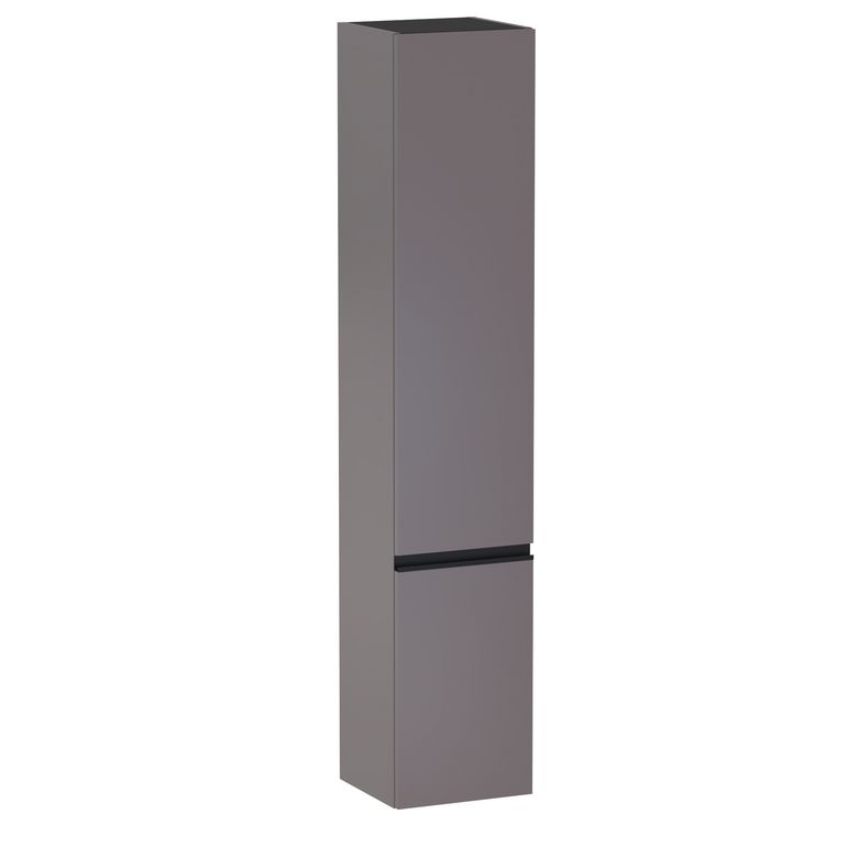 Colonne de salle de bains L.35 cm, 2 portes, décor verni laqué FORMEO