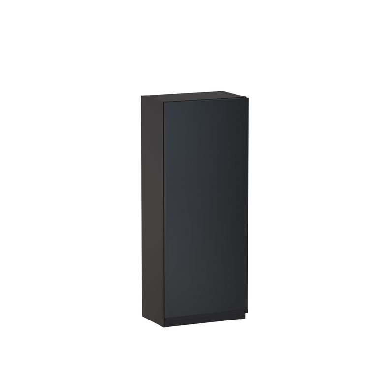 Meuble haut de salle de bains H.75 cm, 1 porte, décor verni laqué FORMEO
