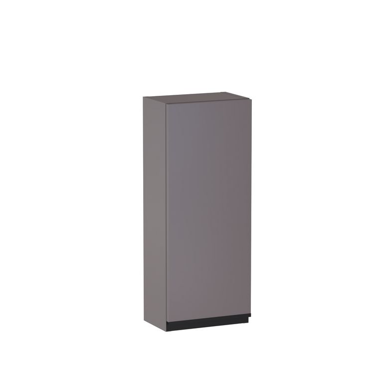Meuble haut de salle de bains H.75 cm, 1 porte, décor verni laqué FORMEO