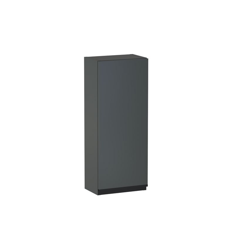 Meuble haut de salle de bains H.75 cm, 1 porte, décor verni laqué FORMEO