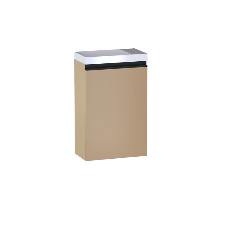 Lave main 1 porte Formeo camel mat P/noir H60xL40xP22 D Main Image