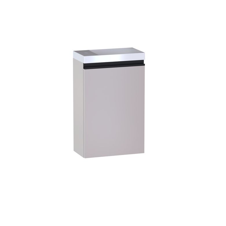 Lave main 1 porte Formeo ivoire P/noir H60xL40xP22 G Main Image