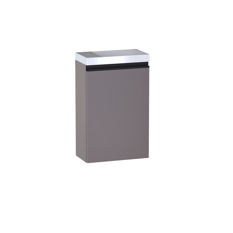 Lave main 1 porte Formeo tabac mat P/noir H60xL40xP22 G Main Image