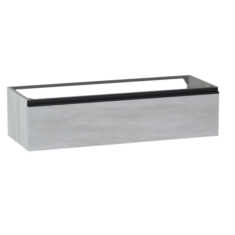 Meuble sous-vasque L.120 cm, 1 tiroir, décor naturel FORMEO