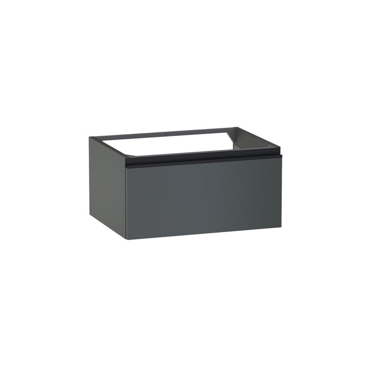 Meuble sous-vasque L.60 cm, 1 tiroir, décor verni laqué FORMEO