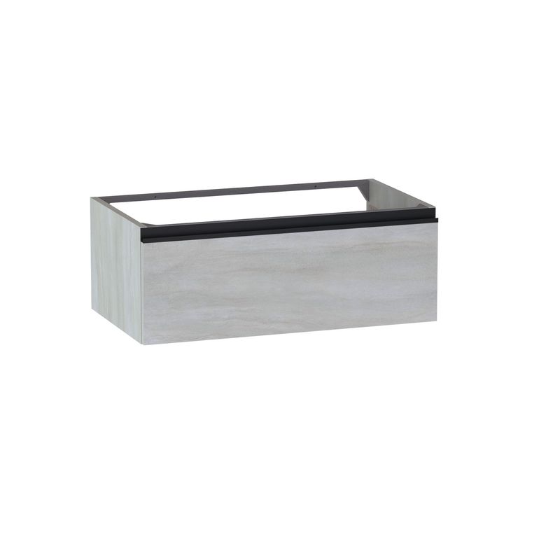 Meuble sous-vasque L.80 cm, 1 tiroir, décor naturel FORMEO