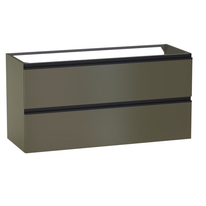 Meuble sous-vasque L.120 cm, 2 tiroirs, décor uni FORMEO