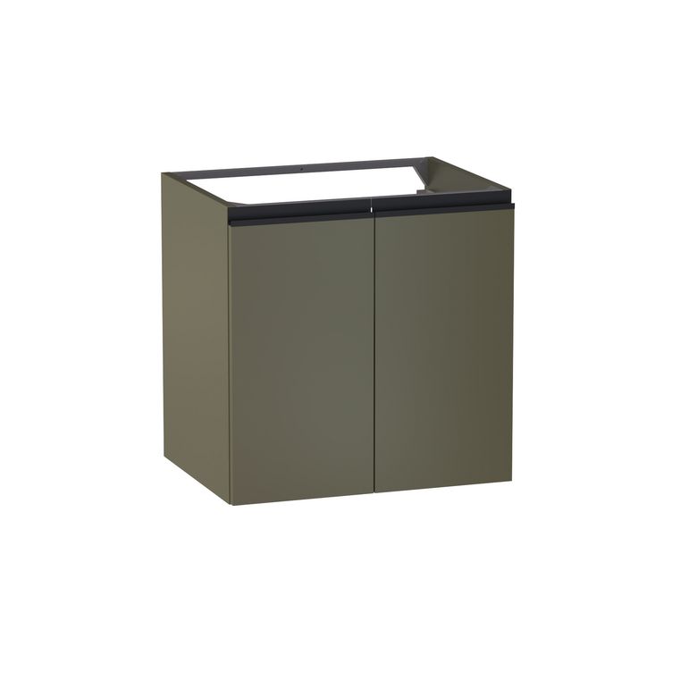 Meuble sous-vasque L.60 cm, 2 portes, décor uni FORMEO