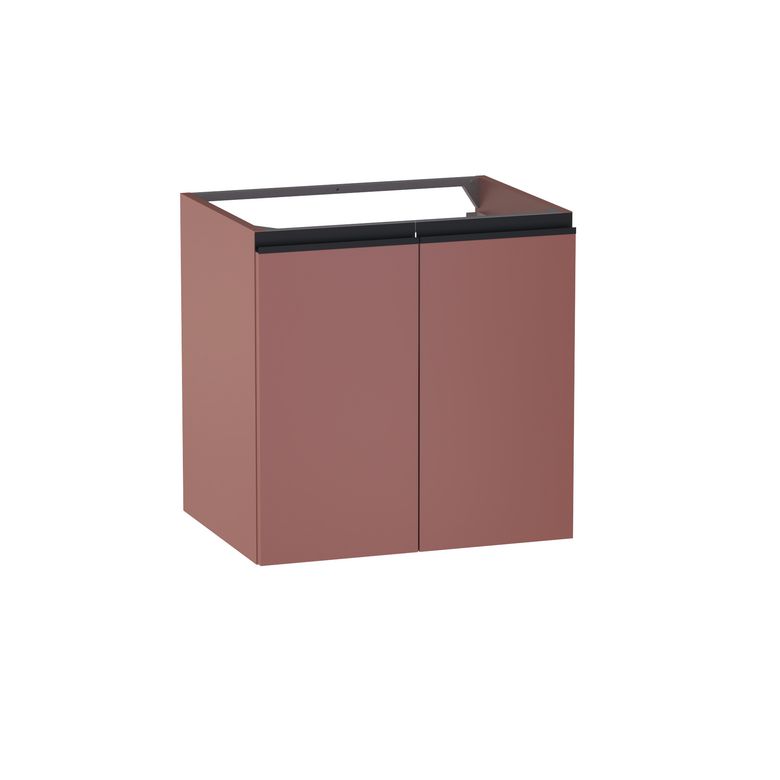 Meuble sous-vasque L.60 cm, 2 portes, décor uni FORMEO