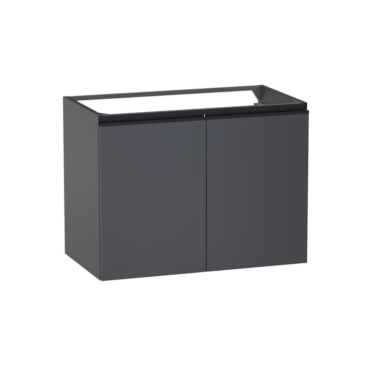 Meuble sous-vasque L.80 cm, 2 portes, décor uni FORMEO