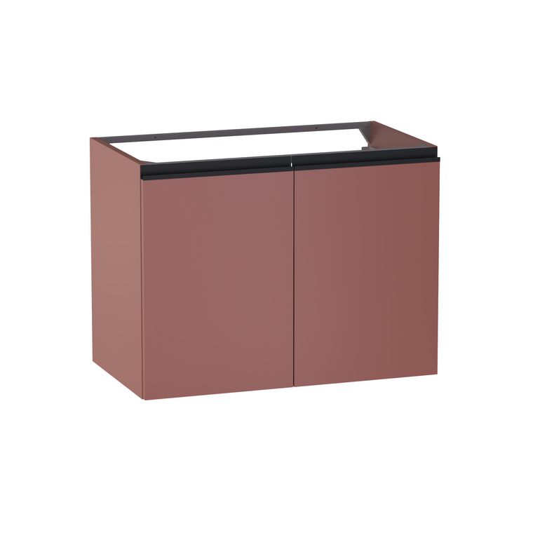 Sous vasque 2 portes Formeo terra P/noir H60xL80xP45.5 Main Image