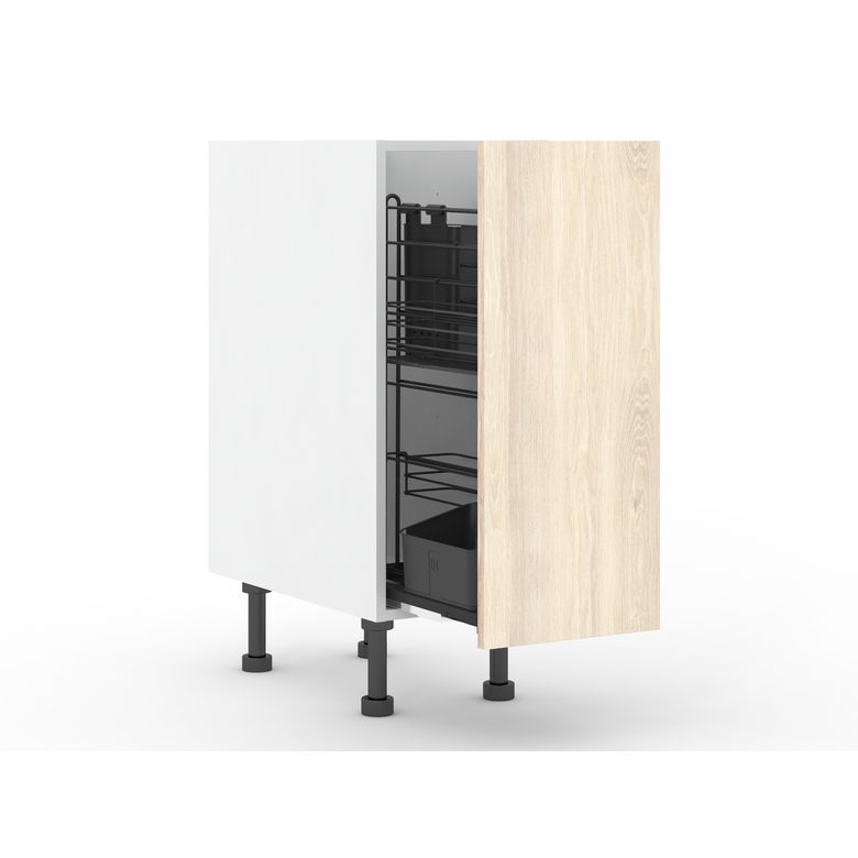 Meuble bas de préparation, 1 porte extractible
