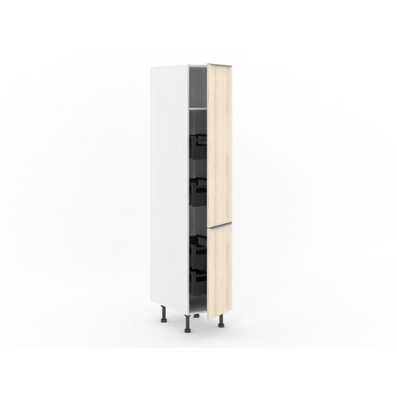 Colonne de rangement de cuisine 2 portes jumelées