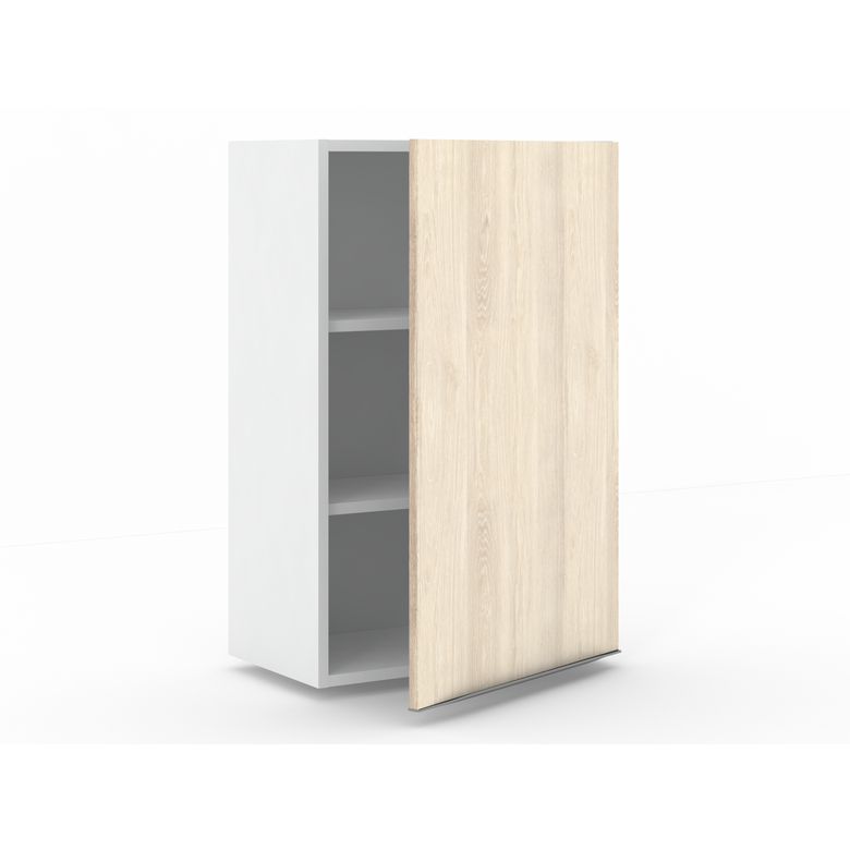 Meuble haut de rangement H.91 cm - 1 porte, 2 tablettes