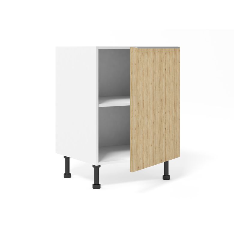 Meuble bas de rangement grande largeur 1 porte, 1 tablette