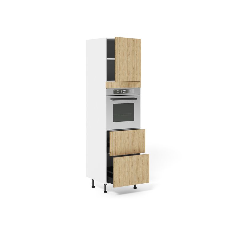 Meuble Colonne four 2 casseroliers 1 porte