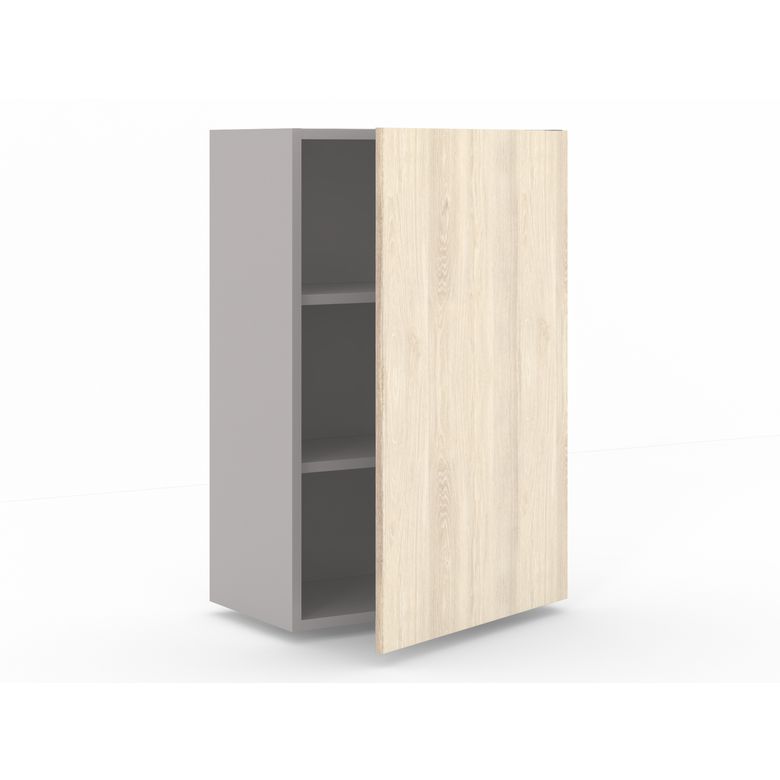 Meuble haut de rangement H.91 cm - 1 porte, 2 tablettes