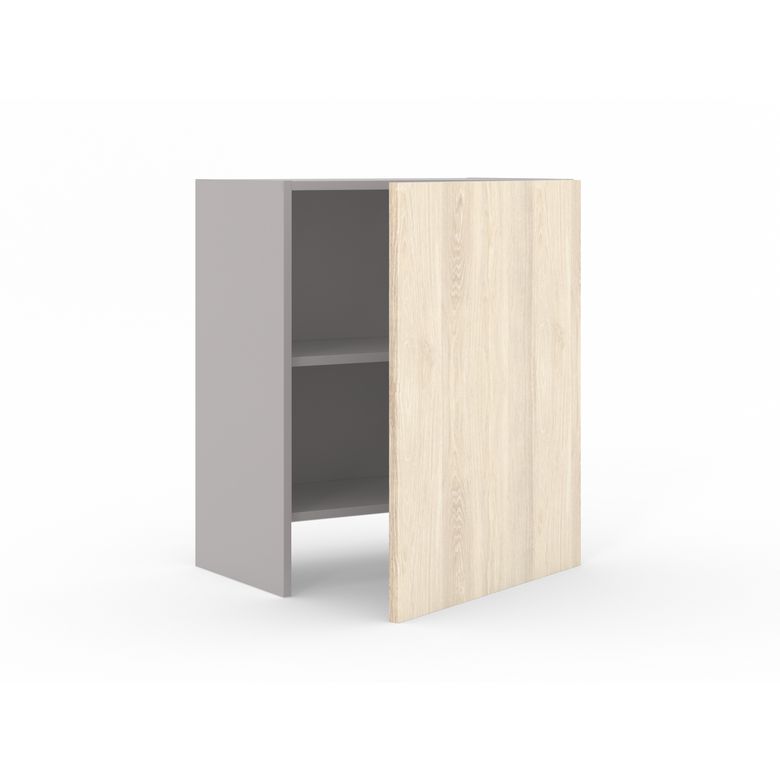 Meuble haut pour hotte tiroir 1 porte, 1 tablette