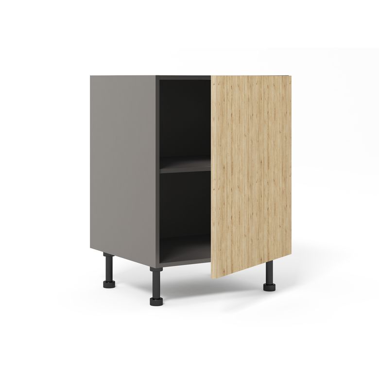 Meuble bas de rangement grande largeur 1 porte, 1 tablette