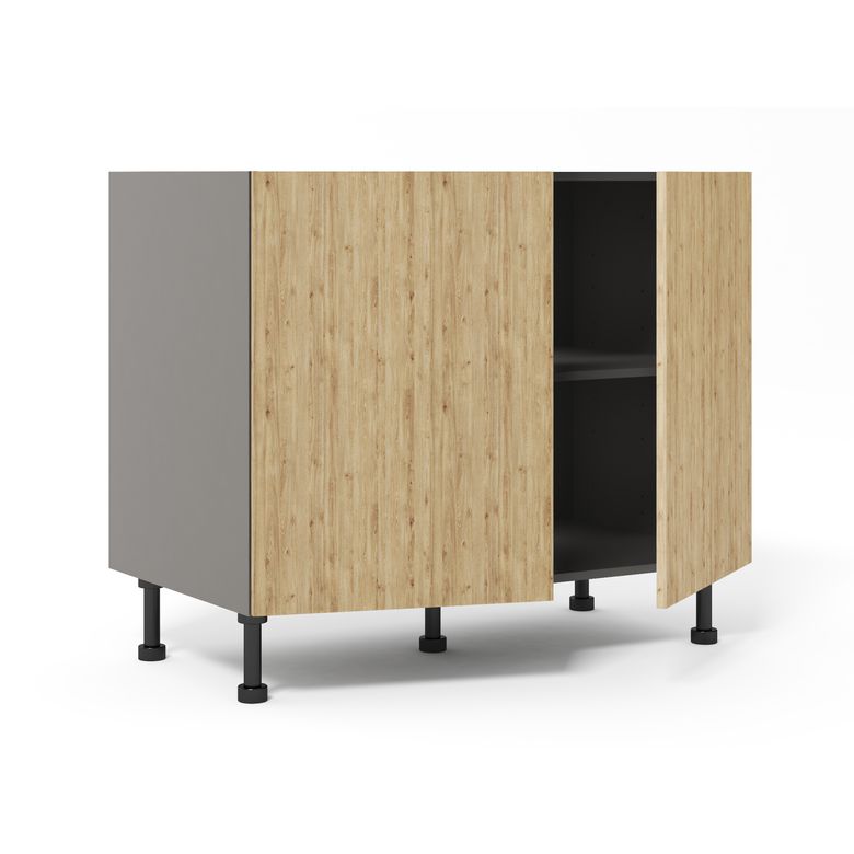 Meuble bas de rangement de cuisine 2 portes, 1 tablettes