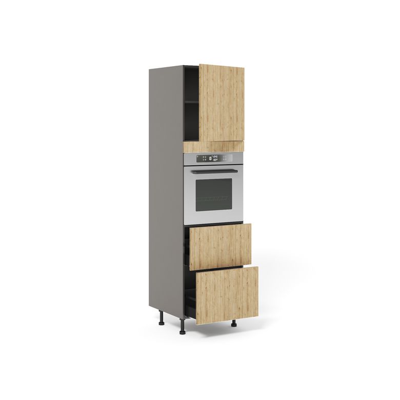 Meuble Colonne four 2 casseroliers 1 porte